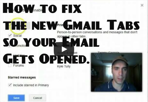 Gmail tabs could hurt your open rate